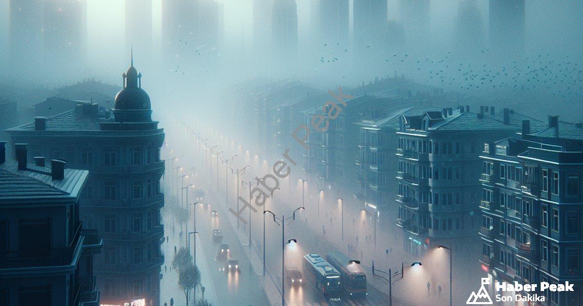 "Denizli'de Yoğun Sis Hayatı Felç Etti: Görüş Mesafesi 10 Metreye Düştü" başlıklı haber için fotorea