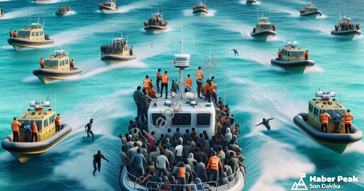 "İzmir Sahillerinde Hareketli Saatler: 120 Düzensiz Göçmen Yakalandı" başlıklı haber için fotorealis