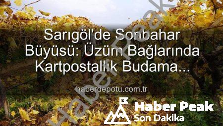 Sarıgöl’de Sonbahar Büyüsü: Üzüm Bağlarında Kartpostallık Manzaralar Eşliğinde Budama Çalışmaları Başladı