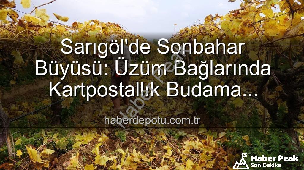 Sarıgöl üzüm bağları - Sarıgöl'de Sonbahar Büyüsü: Üzüm Bağlarında Kartpostallık Manzaralar Eşliğinde Budama Çalışmaları Başladı