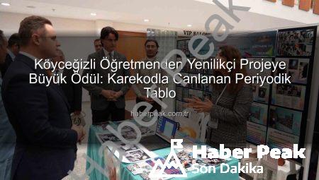 Köyceğizli Öğretmenden Yenilikçi Projeye Büyük Ödül: Karekodla Canlanan Periyodik Tablo