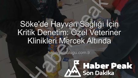 Söke’de Veteriner Klinikleri Mercek Altında: Hayvan Sağlığı ve Halk Sağlığı İçin Kapsamlı Denetimler