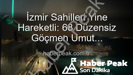 İzmir Sahilleri Yine Hareketli: 68 Düzensiz Göçmen Umut Yolculuğunda Kurtarıldı