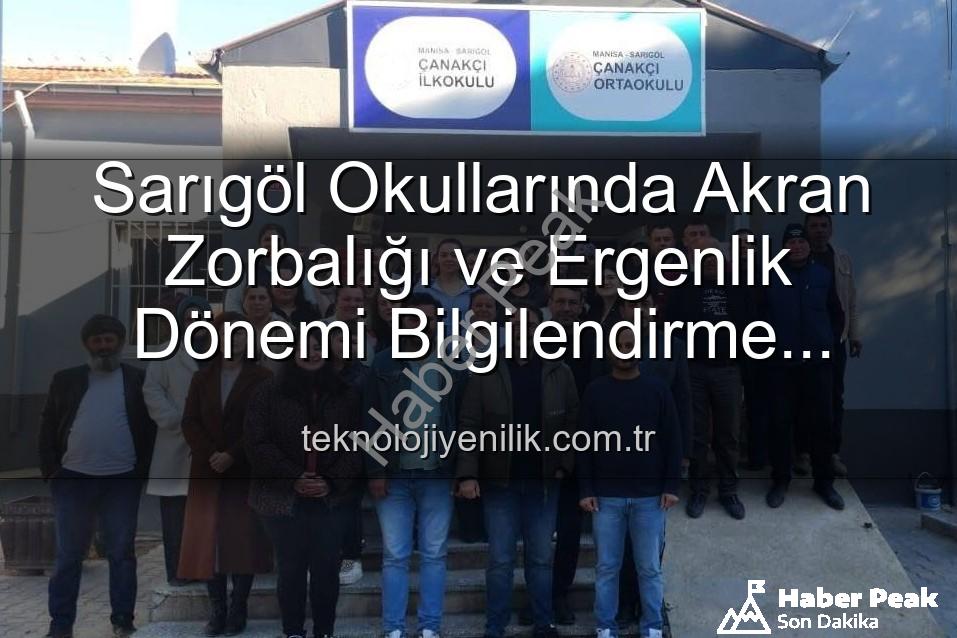 Sarıgöl okullarda farkındalık - Sarıgöl'de Okullarda Farkındalık Artıyor: Zorbalıktan Verimli Ders Çalışmaya Kapsamlı Eğitimler