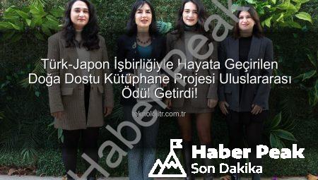 Türk-Japon İşbirliğiyle Tasarlanan Doğa Dostu Kütüphane Projesi Uluslararası Ödülle Taçlandı