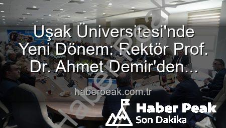Uşak Üniversitesi’nde Yeni Dönem: Rektör Prof. Dr. Ahmet Demir’den Senato Üyelerine Vizyon Molası