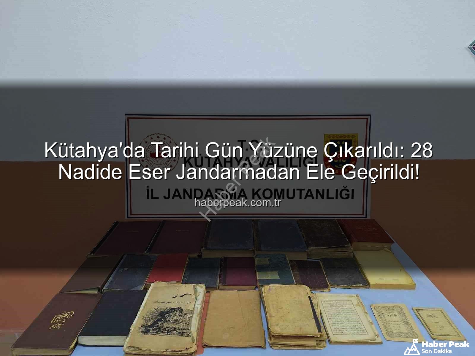 tarihi eser operasyonu - Kütahya'da Tarihi Gün Yüzüne Çıkarıldı: 28 Nadide Eser Jandarmadan Ele Geçirildi!