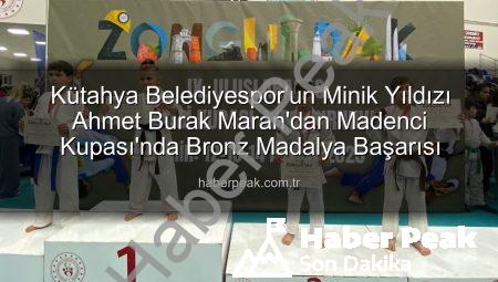 Kütahya Belediyespor’un Minik Yıldızı Ahmet Burak Maran’dan Madenci Kupası’nda Bronz Madalya Başarısı