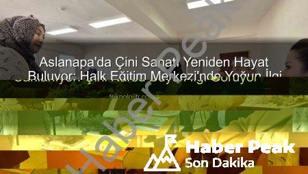 Aslanapa’da Çini Sanatı Yeniden Hayat Buluyor: Halk Eğitim Merkezi’nde Yoğun İlgi Gören Kurs!