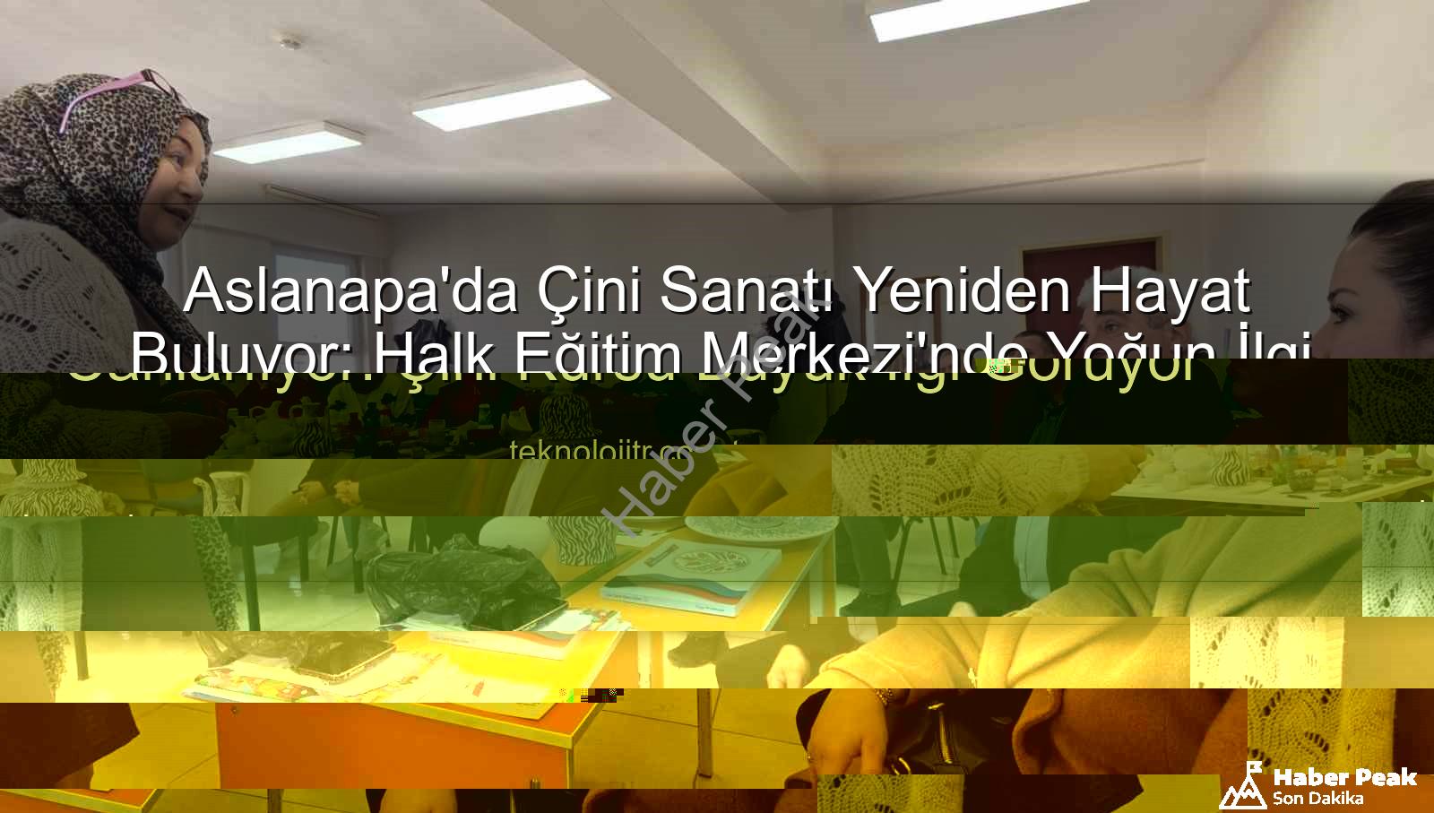 Aslanapa'da Çini Sanatı Yeniden Hayat Buluyor: Halk Eğitim Merkezi'nde Yoğun İlgi Gören Kurs!
