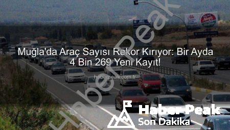 Muğla’da Araç Sayısı Rekor Kırıyor: Bir Ayda 4 Bin 269 Yeni Kayıt!