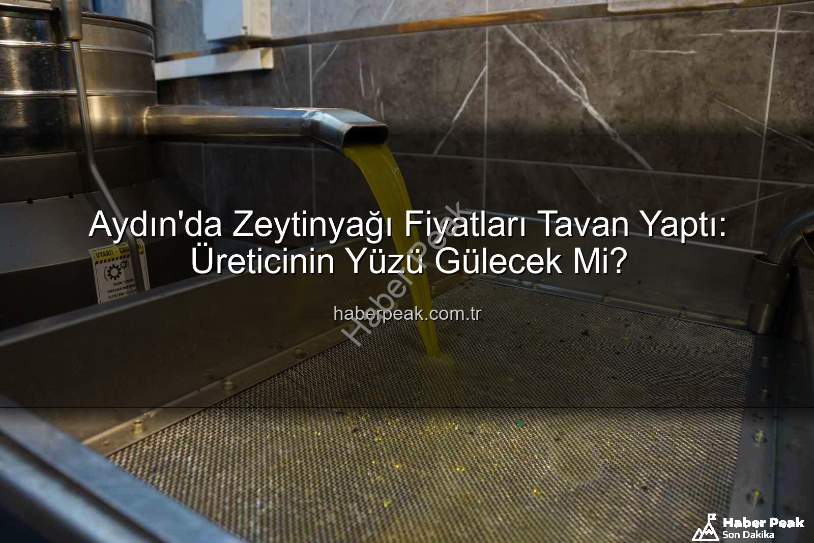 zeytinyağı fiyatları - Aydın'da Zeytinyağı Fiyatları Tavan Yaptı: Üreticinin Yüzü Gülecek Mi?