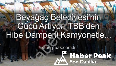 Beyağaç Belediyesi’nin Gücü Artıyor: TBB’den Hibe Damperli Kamyonetle Hizmet Filosu Genişledi
